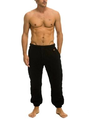 Aviator Nation Black Men's Jogger Sweatpants